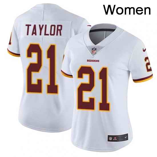 Womens Nike Washington Redskins 21 Sean Taylor White Vapor Untouchable Limited Player NFL Jersey